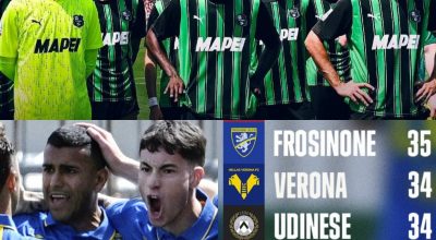Trentasettesima giornata, Udinese e Frosinone condannano il Sassuolo